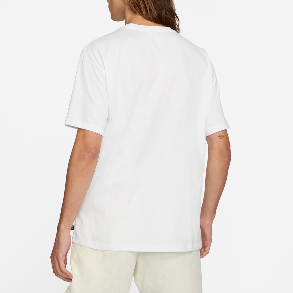 Nike SB Skateboarding Print Loose Knit Short Sleeve T-Shirt Men Tops White DD1309-100