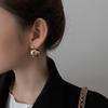 High-End European & American Metal Water Drop Ear Clips - No Piercing, Cool Autumn/Winter Style