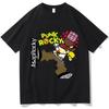 A$AP Rocky Punk Rocky T-Shirts Unisex Reine Baumwolle Hip Hop T-Shirts Atmungsaktive Grafik-T-Shirts Kurzarm Locker Herren T-Shirts