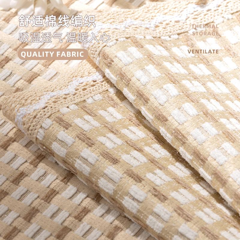 Woven Imitation Cotton And Linen Sofa Cushion Universal In All Seasons  New Simple Modern Linen Seat Cushion Fixed Non-Slip Cover