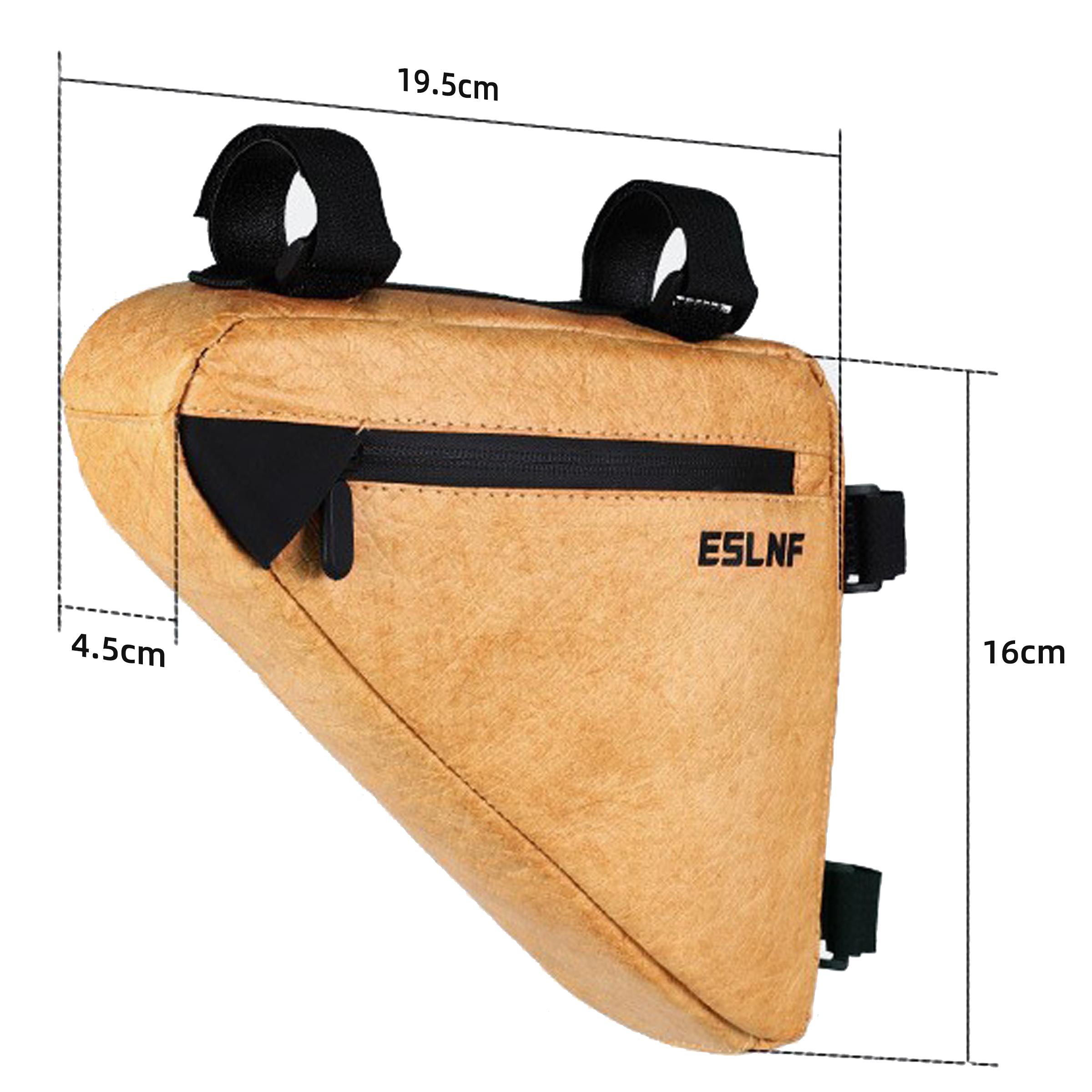 

ESLNF Eco-Friendly Reusable Bike Frame Bag Toolkit Road Bike MTB Waterproof Triangle Bag for Storage Commuter Riding