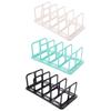 4 Grid Desk Bookshelf Display Divider Book Stand Self-assembly Desktop Bookends  Book Holder