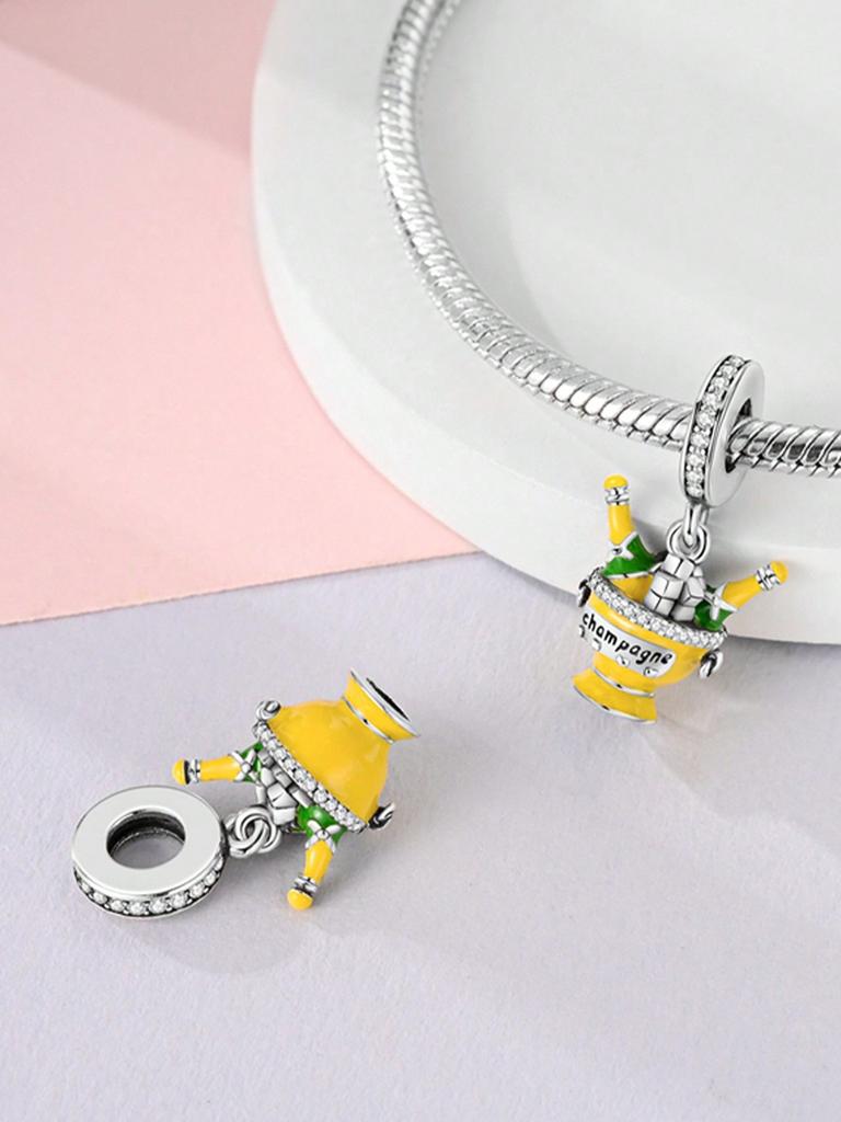Charms Plata Beer Cake Banana Monkey Beads Charm Copper Plated Fit Copperoriginal Bracelet For Jewelry Making Diy Charm