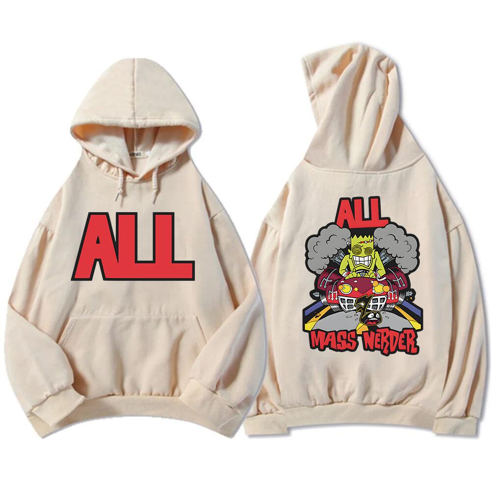 Hanorace Mass Merder All Band Mânecă Lungă Bărbați Femei Hanorace pentru Buzunar Casual Sudaderas Pulovere Grafice Amuzante