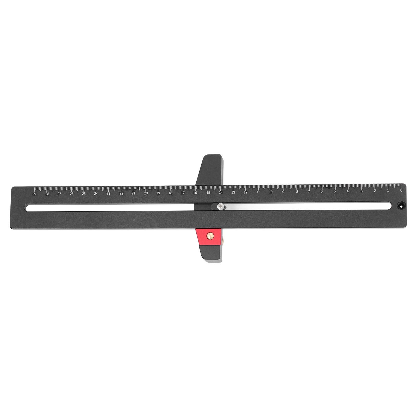 

Woodworking Scribing Compass Parallel Line Arc Drawing Ruler Aluminum Alloy Metric Circle Marking Gauge