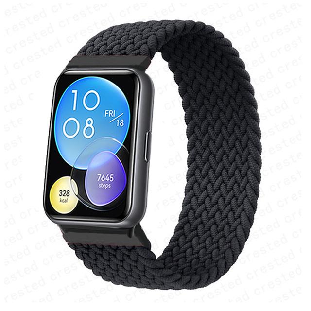 Strap for Huawei Watch Fit 2 3 band replacement belt wristband Nylon braided solo loop bracelet Correa Huawei fit 3 Accessories