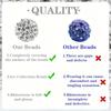50pcs White 10mm Rhinestone-Encrusted Polymer Clay Beads for DIY Bracelets & Necklace Decorations - Sparkling Round Craft Beads