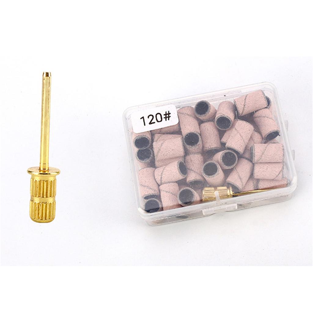 Professional Sanding Bands Nail Manicure 80/120/180/240 Grit File Sand Piece Set For Nail Drill Bits Manicure Tool