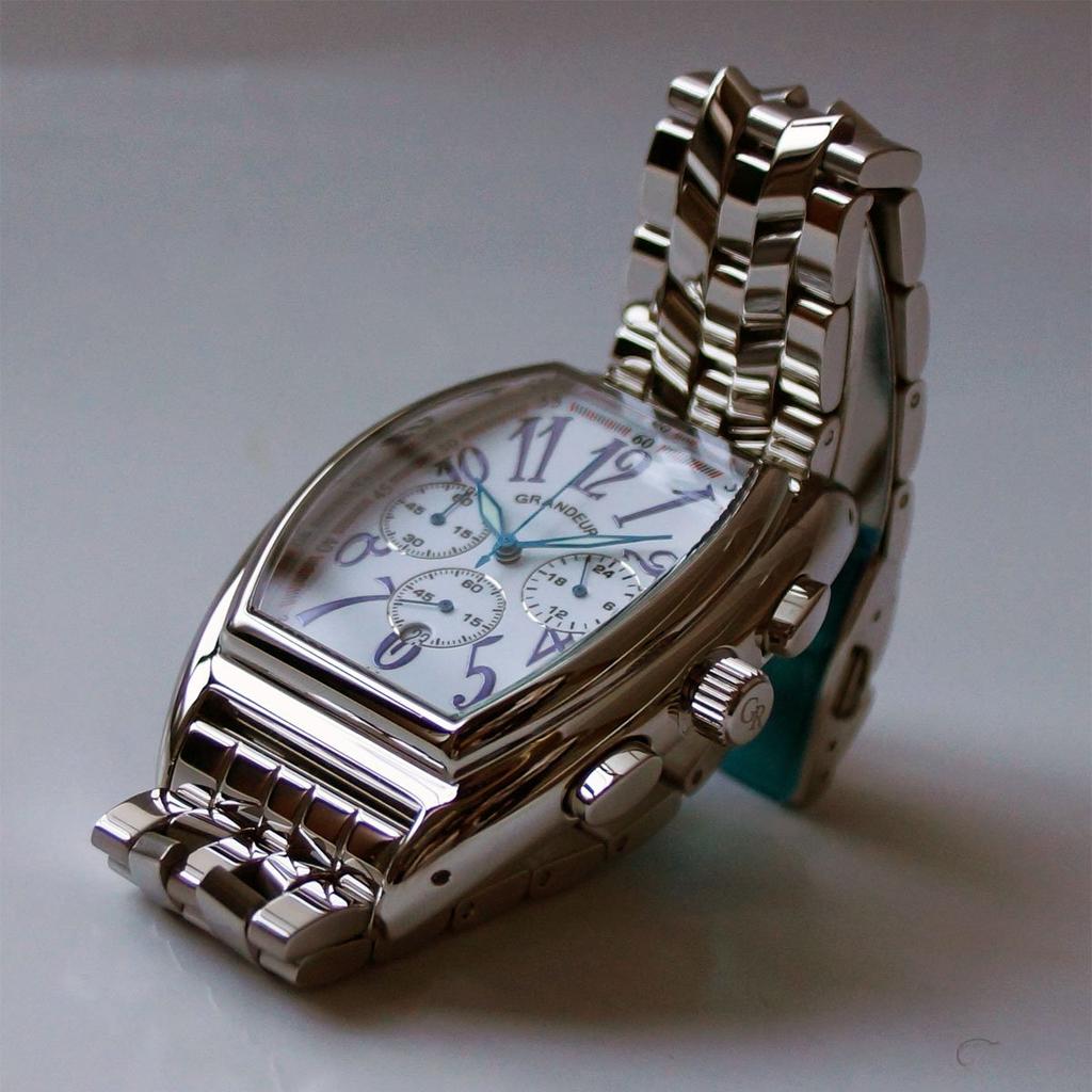 Grandeur Japanese Tonneau Chronograph Watch JGR003W1 [GRANDEUR] Men's