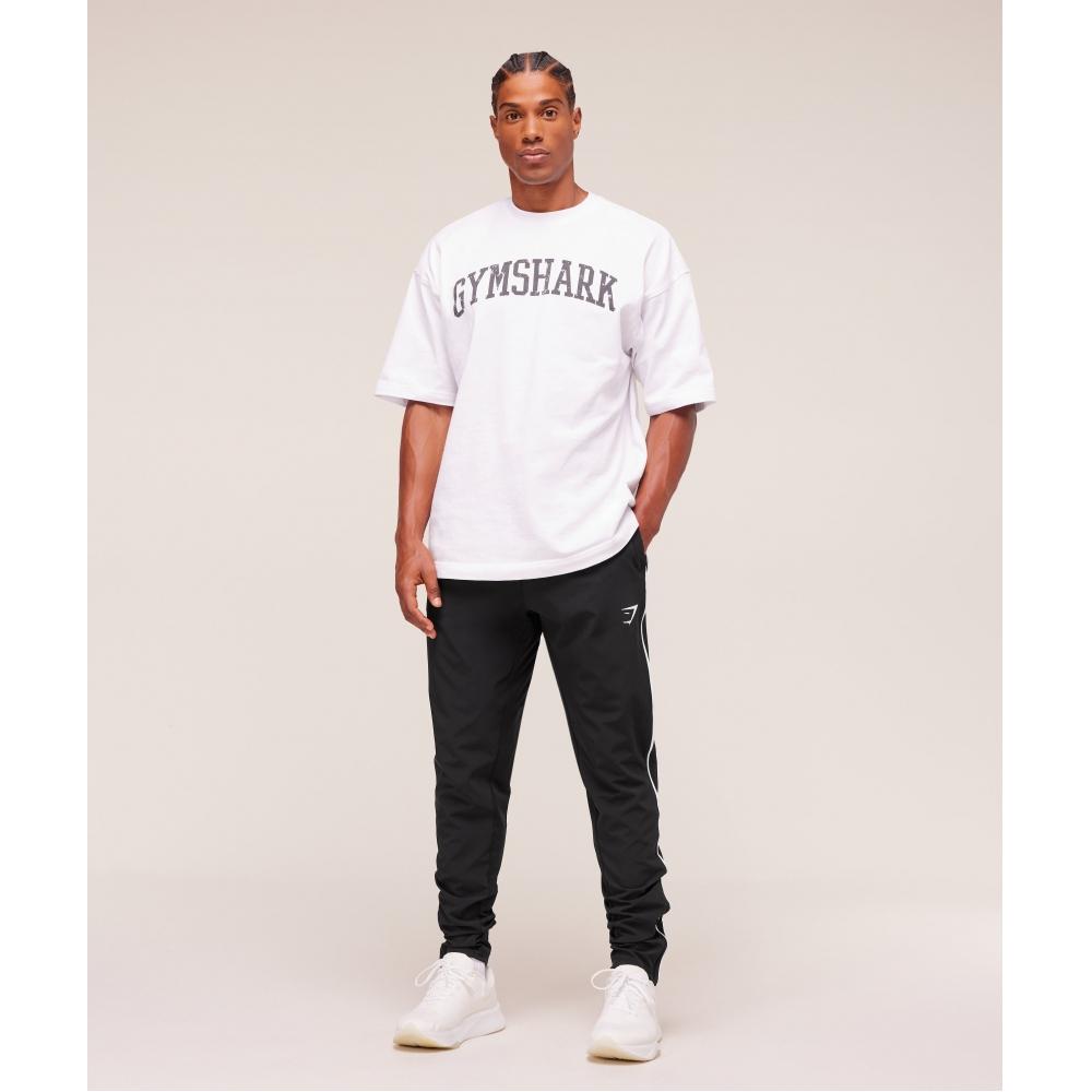 Gymshark Ankunft Gewebte Block-Jogginghose Schwarz A3c9k Bb2j