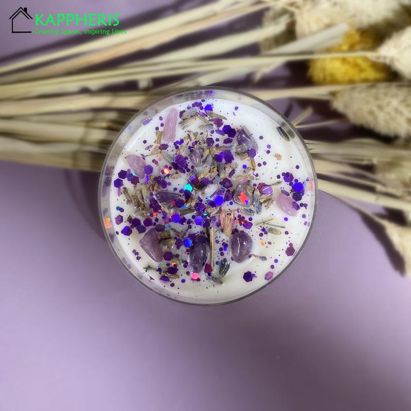 

Mini Crystal Tealight Candle Herbs Energy Candles for Spells Guest Gift Scented Candle Wholesale