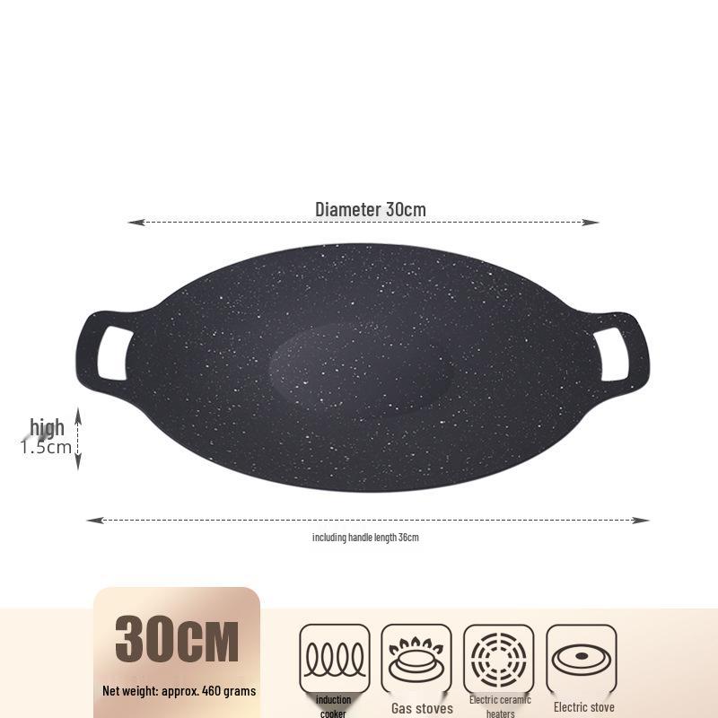 Southeast Asia Portable Double-Ear Outdoor Camping BBQ Grill Plate