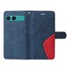 For Sony Xperia 10 VII Leather Phone Case Stand Wallet with Bi-colour Splicing Design