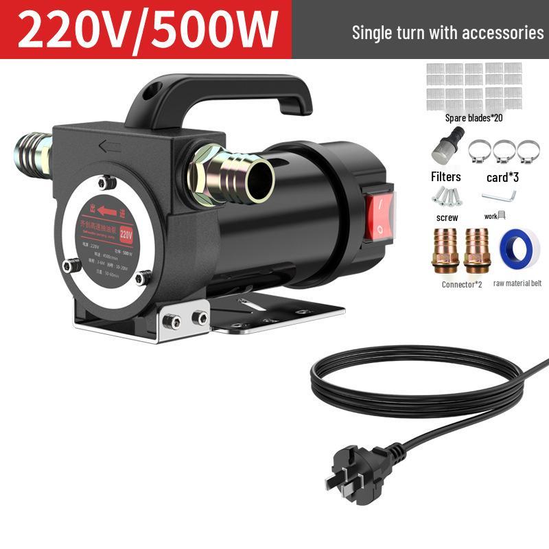 Electric Oil Extractor Pump - 12V/24V/220V Diesel Self-Priming Fuel Transfer Pump
