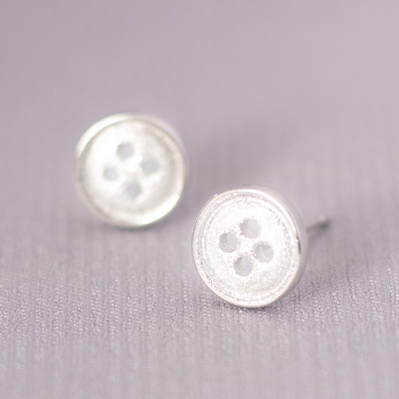 Ohrstecker mit s925 Silbernadel im koreanischen Stil für Damen – Minimalistisches & Persönlichkeitsdesign