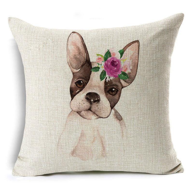 New Cute Little Animal Linen Pillowcase Home Sofa Pillowcase