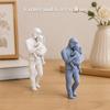 Creative Desktop Girl Figurine Standing Hug Kids Sculpture Gifts Nordic-Style Ornaments  Crafts