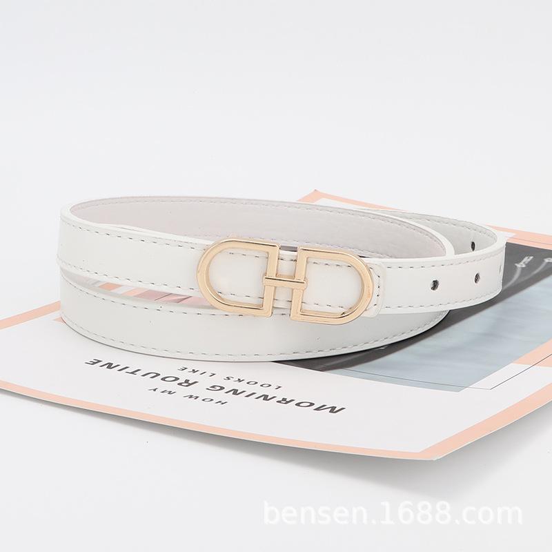 Versatile Decorative Women Slim Leather Belt Narrow Strap Dresses Shirts Skinny