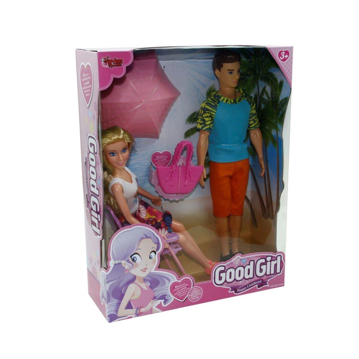 

WG-115149 Boxed 29cm Holiday Girl and Friend - Vardem Toys