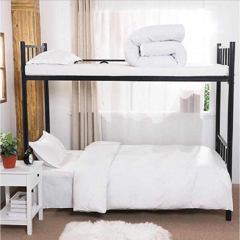 Pure White Cotton Dormitory 6-Piece Bedding Set