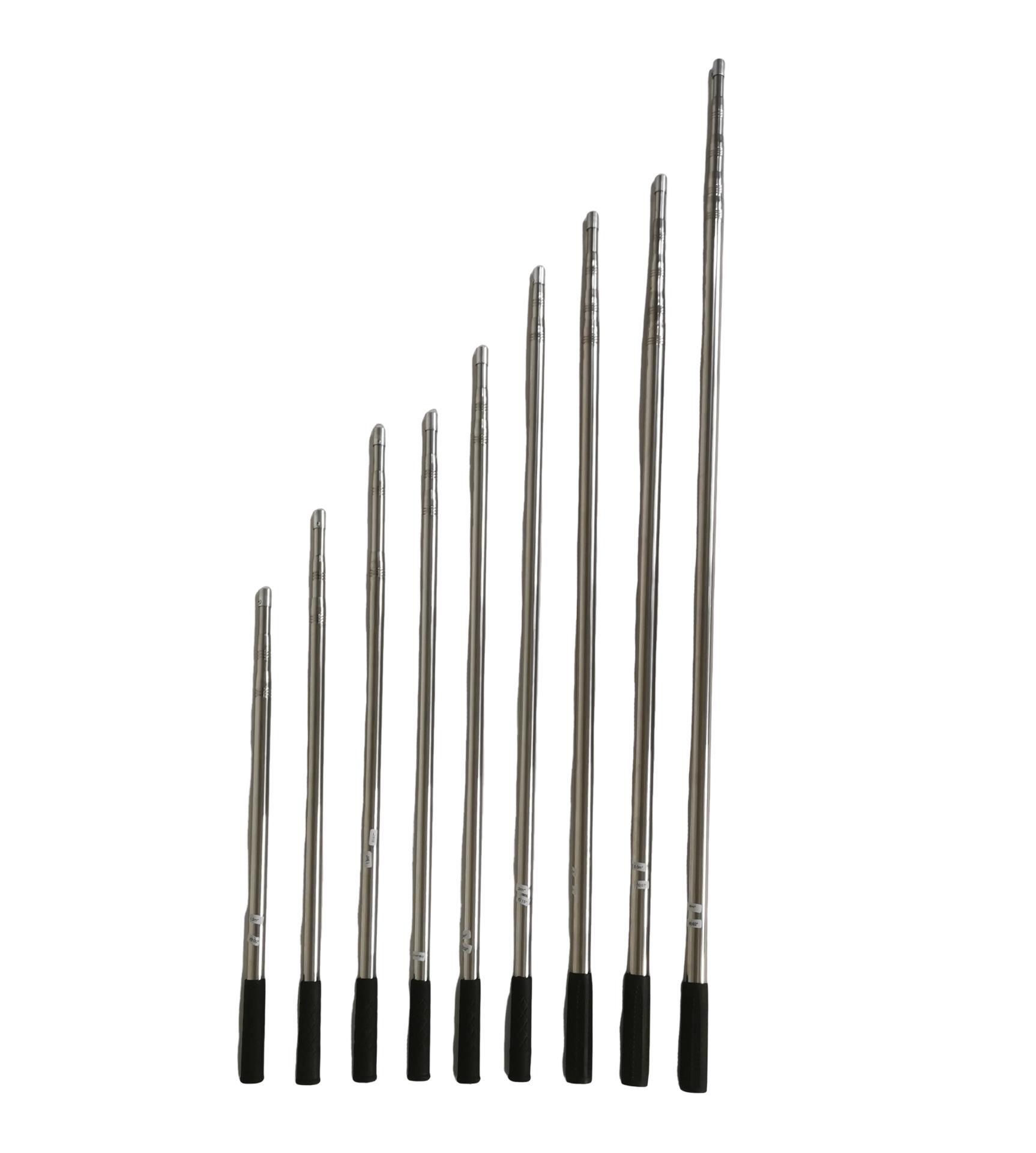 Телескопическая рукоятка для подсачека из нержавеющей стали с желтой рукояткой для рыбалки или сбора фруктов, E18 1.5m