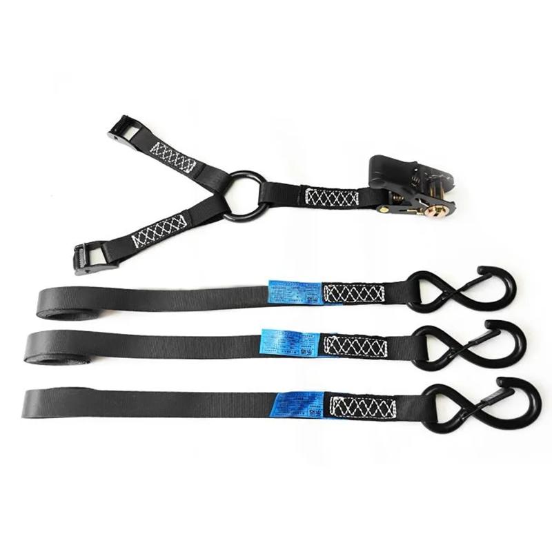 RV Roof Flat Top Frame Spare Tire Bracket Off-road Tire Anchor AW Roof Luggage Rack Tie Rope Tension Tie 1set