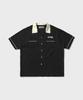 Discuss Athletic Half Sleeve Bowling Shirt Black