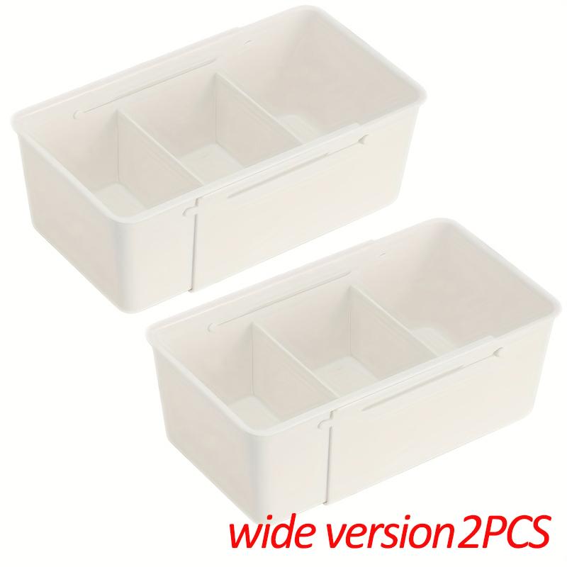 Compartment Storage Box Adjustable Functional Retractable Storage Box Home Storage Drawer With Divider Compartmentalized Design