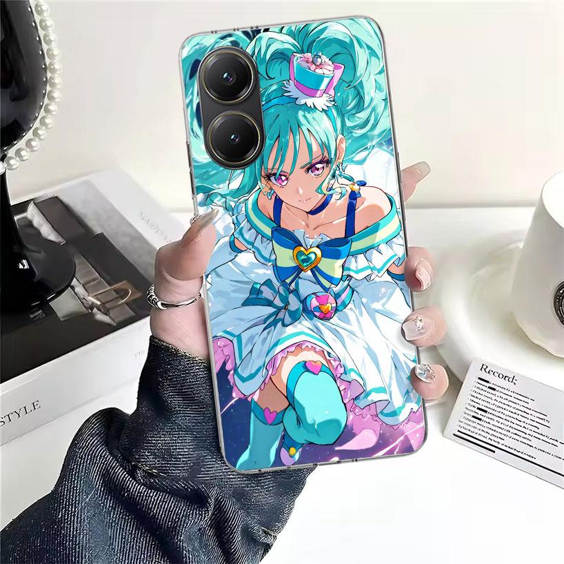 Pretty Cure Anime Soft Phone Case For Xiaomi Redmi 15C 15 13C 13 Poco X5 X6 X7 F7 Ultra M7 12C 12 10 10C 9C 9A 9T 9 Fundas Poco