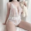 Sexy Lingerie Sexy Lace Seduction One-piece Suspender Open Pajamas Onesie Women's Hot No-take Uniform Suit