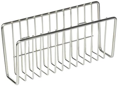 Pärlemor Metall Bred Rostfri Stål Svampställ, Vid Aqua, HB-3950, Silver