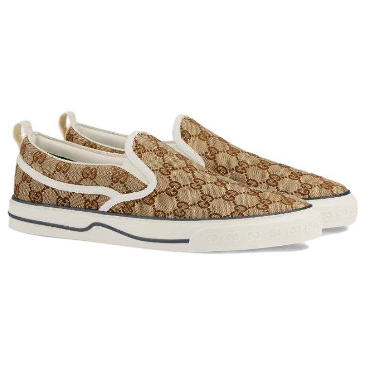 Gucci Tennis 1977 Slip-On 'Beige Ebony' Men's 643489 2HK30 9761