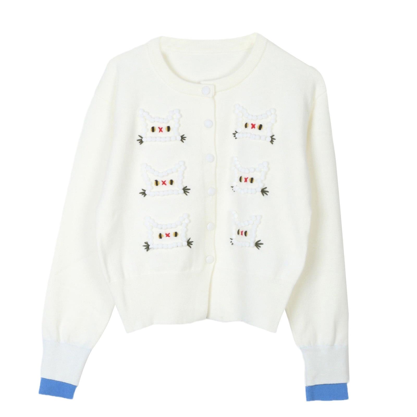 

Женский кардиган ручной вязки крючком, свободного кроя, с цветными блоками, на осень/зиму 2024 Large