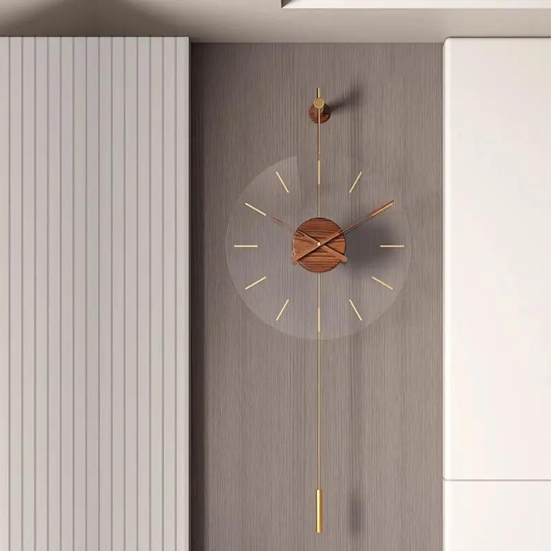 Modern Minimalist Wall Clock Acrylic Silent Large Wall Clock Nordic Luxury Round Hanging Clocks Household Decoration Accessories