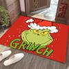 Grinch Christmas Doormat Non-Slip Floor Mat Entryway Hallway Living Room Holiday Decor Square Washable Rug