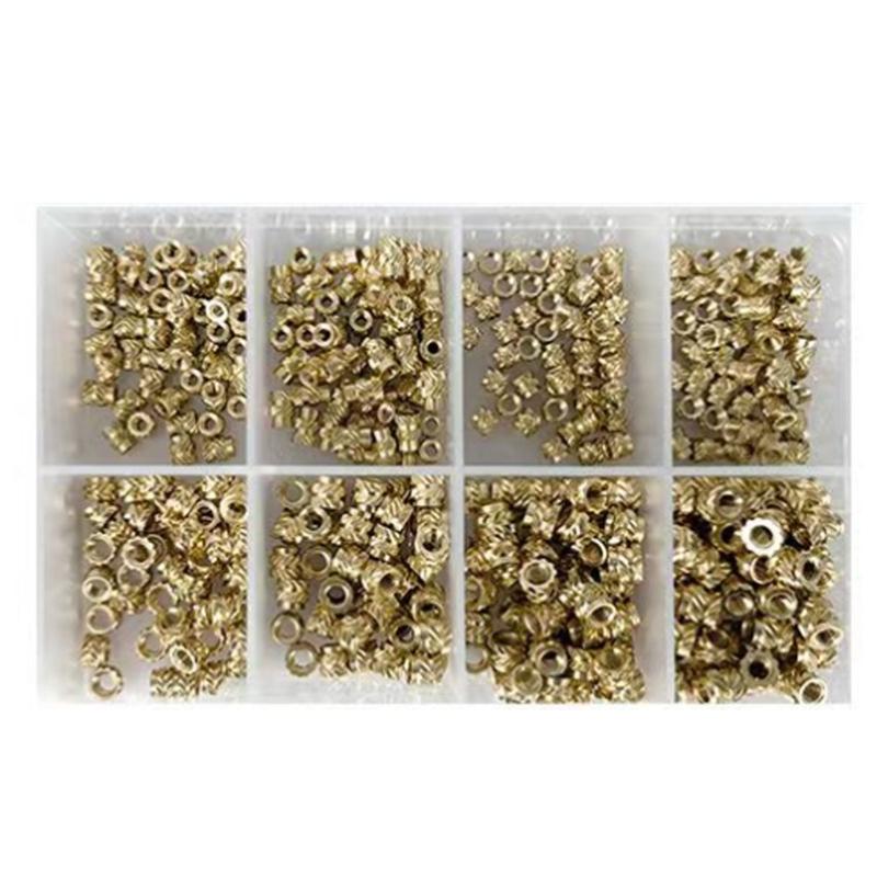 Essential Fasteners Threaded Nut Brass Insert Nut 1 Box Nut for DIY Projects