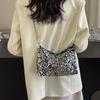 Women's Sequin Pillow Bag Fashion Trendy Single Shoulder Crossbody Bag Small Size