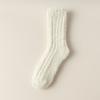 Women Winter Thickened Warm Not Foot Not Hair Coral Wool Home Sleep Tube Moon Socks