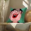 Funny Funny Characters Pillow Case Silky elegant Comfort Sofa Bed  Invisible zipper Beach pillowcase