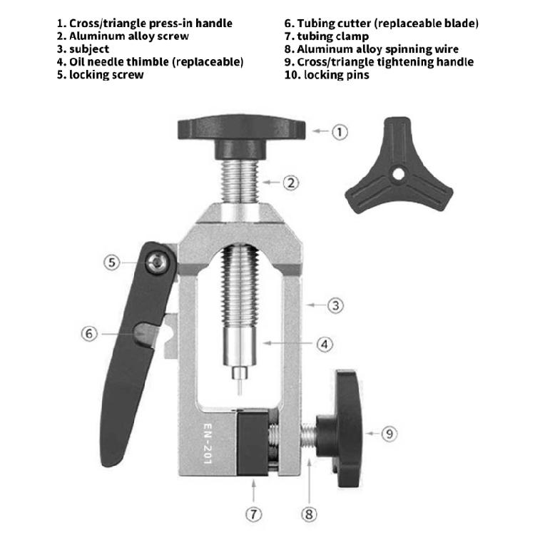 Durability Hydraulic Brake Needle Tool Road Bike Brake Hose Press Tool Cycling Accessory for Repair