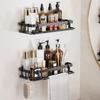 Bathroom Shelf No Drill Wall Mounted Shampoo Bottle Shower Corner Rack Toilet Storage Rack Bathroom Kitchen Accessories