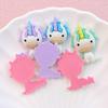 10Pcs New Cute Cartoon Unicorn Series Flat Back Resin Cabochons Scrapbooking DIY Jewelry Craft Decoration Accessorie