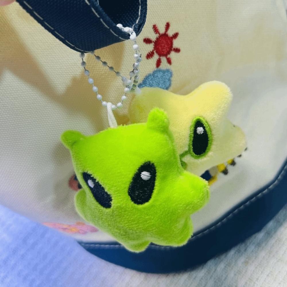 Mini Plush Backpack Pendant Cute Star Alien Cat Keychain New Mobile Phone Rope  Birthday
