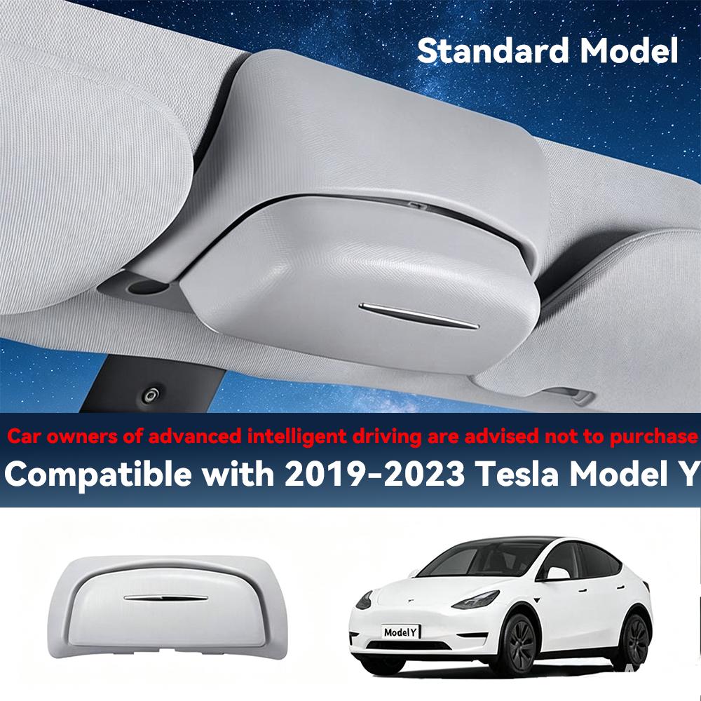 For Tesla Model Y Juniper Car Sunglasses Box Holder Panoramic Sunroof Glasses Storage For Tesla Model 3 Highland Accessories