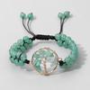 Natural Crystal Double-Layer Tree of Life Bracelet