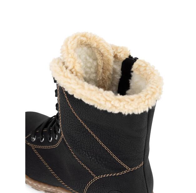 Rieker Z0102-00 Black Ankle Boots
