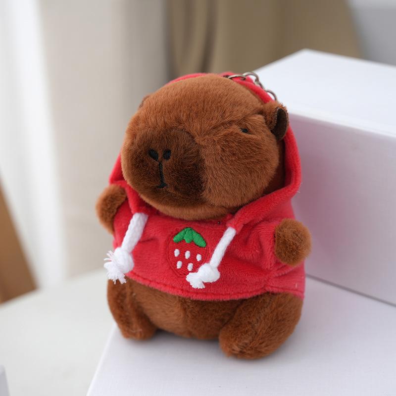 Cute Cartoon Kapibara Pendant Plush Toy Doll Bag Hanging Ornaments Cute Kapila Keychain Doll Car Pendant Desktop Doll Ornaments