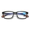 Classic Square Reading Glasses High-Definition Blue Light Blocking Ultra-Light +4.0 for Men Women