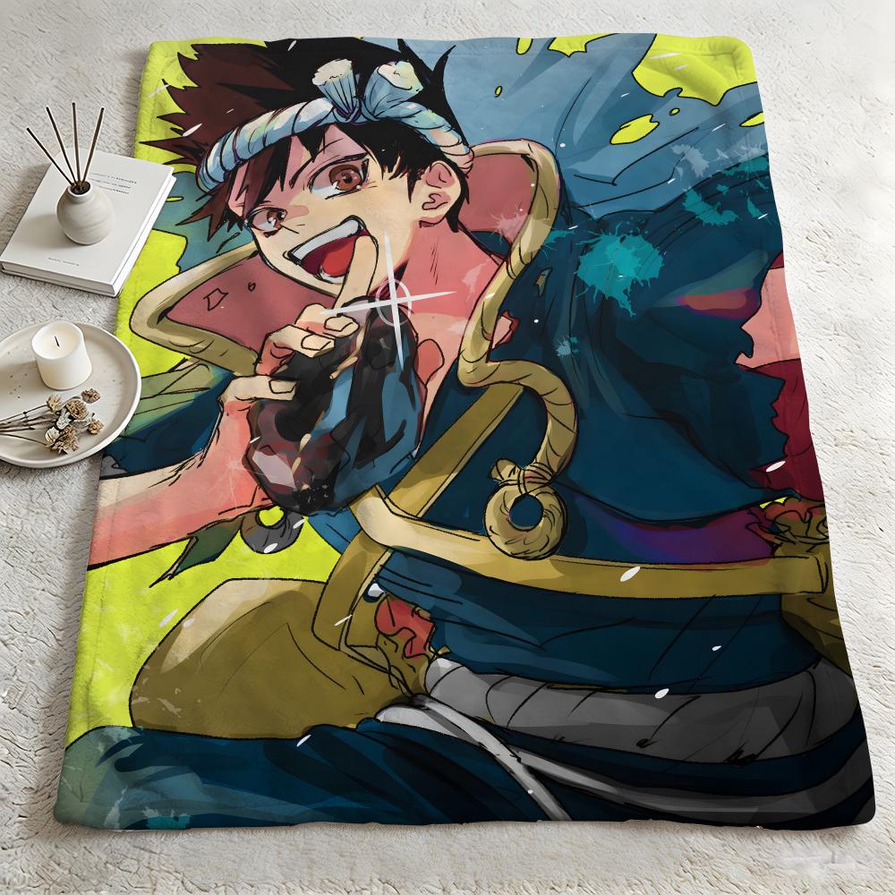 Anime DDr STONEE Throw Warm Soft Flannel Blanket Multiuse for Sofa Bed Camping Travel Nap