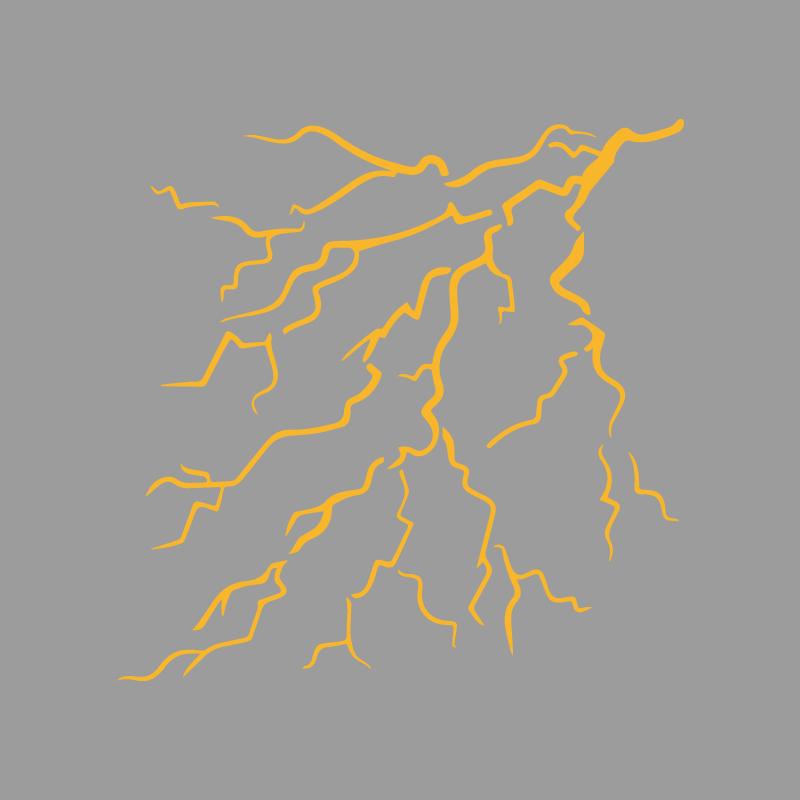

Lightning Storm Thunderbolt Stretch creative&funny stickers for cartoon fans&lover,high quality for car trucks motorcycles S жёлтый